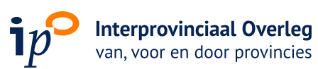 Logo: Interprovinciaal Overleg - van, voor en door provincies